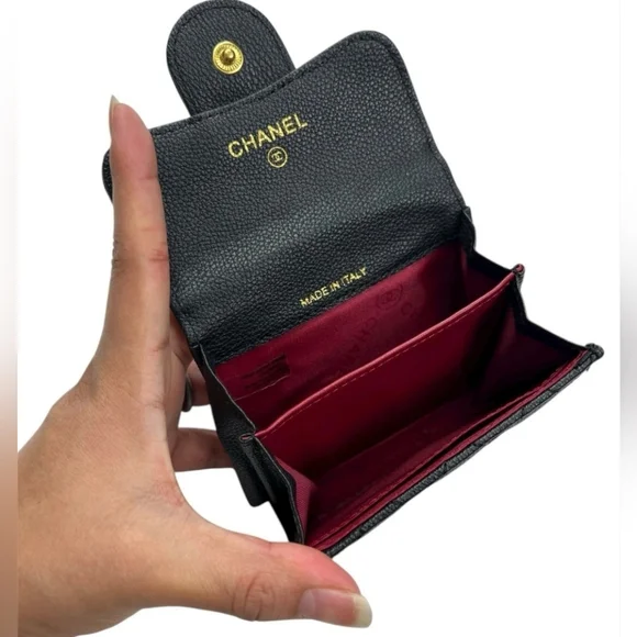 Chanel Leather Caviar Crossbody Wallet/Card Holder GWP - Picture 3 of 7